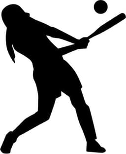 Girl Swinging a Bat